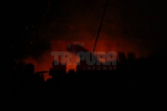 Massive fire breaks out Agartalaâ€™s most congested area